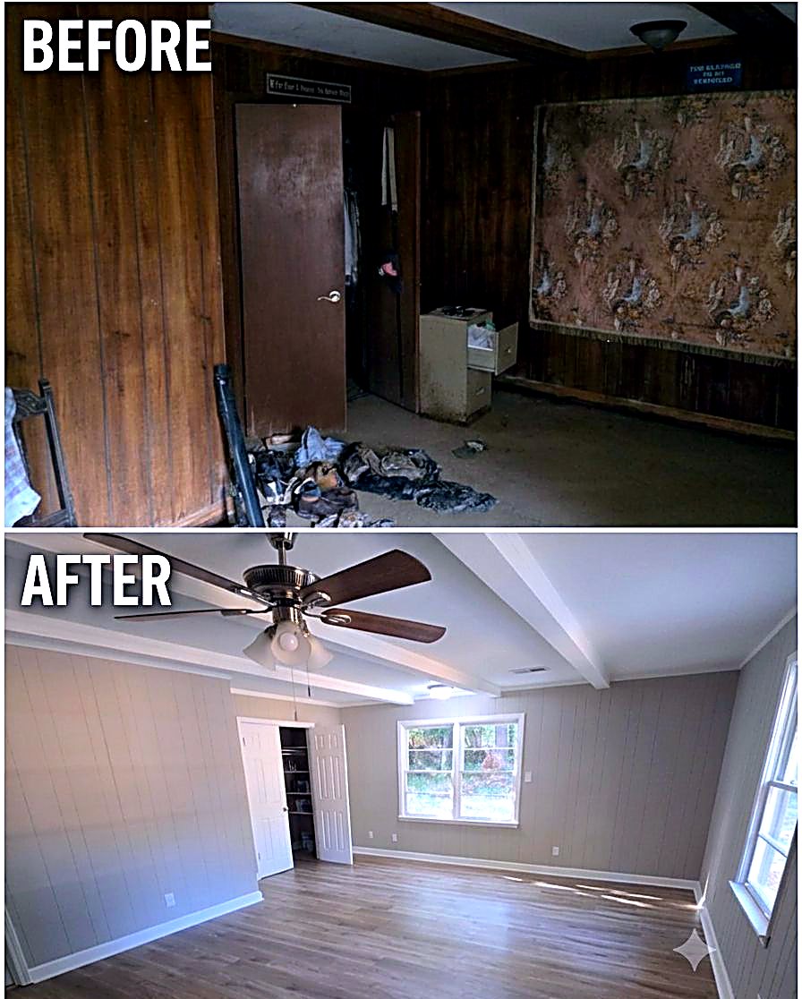 Room Renovation before and after